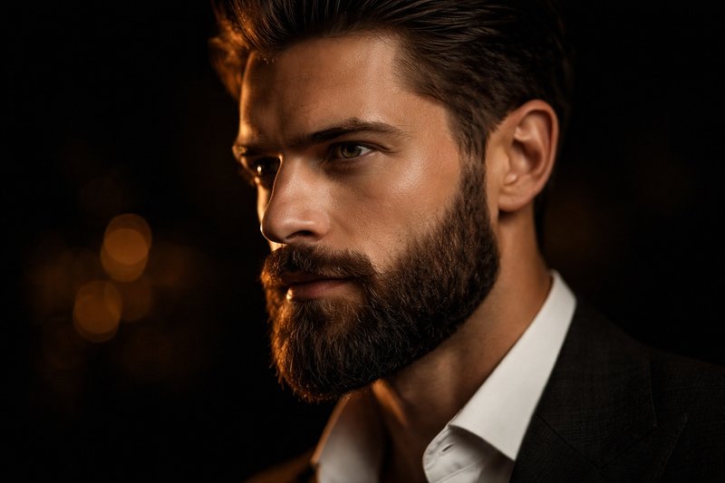 Well-groomed man with a full beard